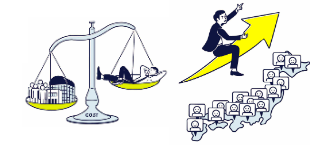 Cost reduction and productivity illustration