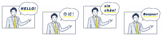 Instructor teaching in English, Chinese, Vietnamese and French